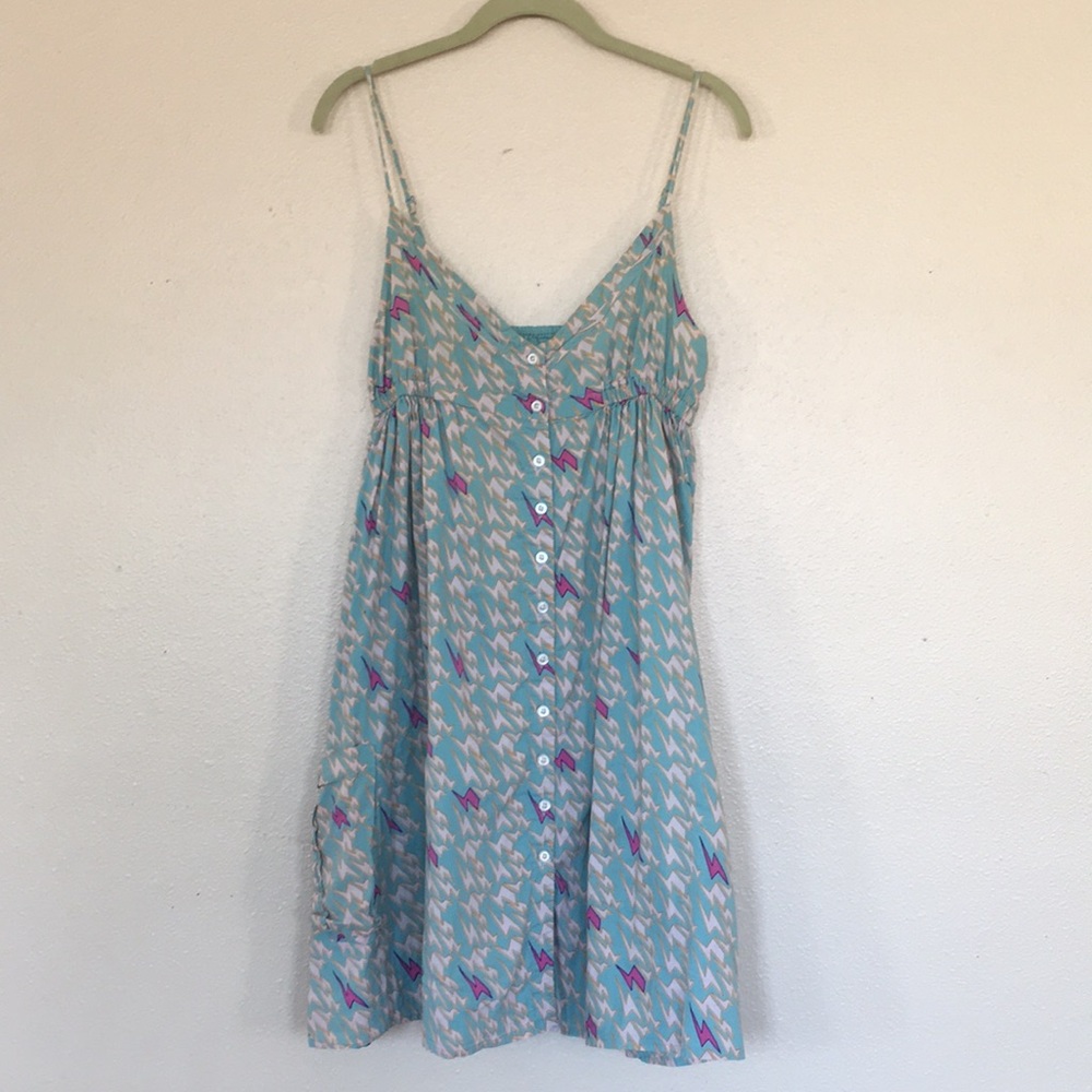 Lightning bolt babydoll dress